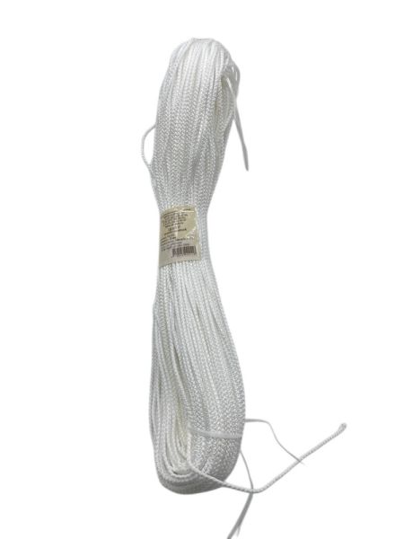 Веревка 100м/3мм белая полипропиленовая (20) (15c002)