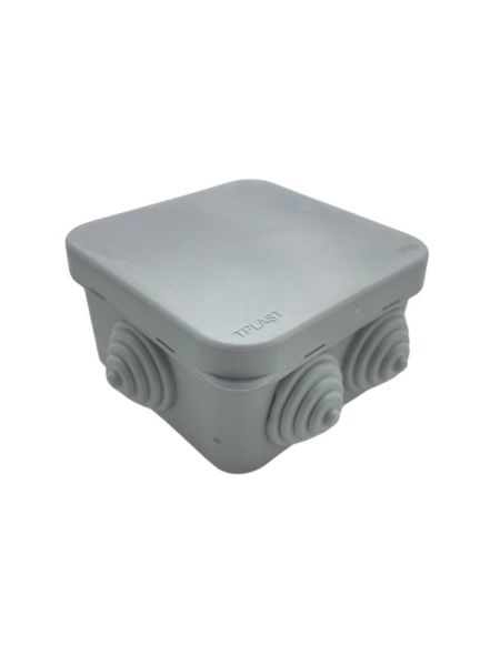 Короб. распаяч.ОП 75*75*40 мм IP55 6 вход.серая LX(150) квад.