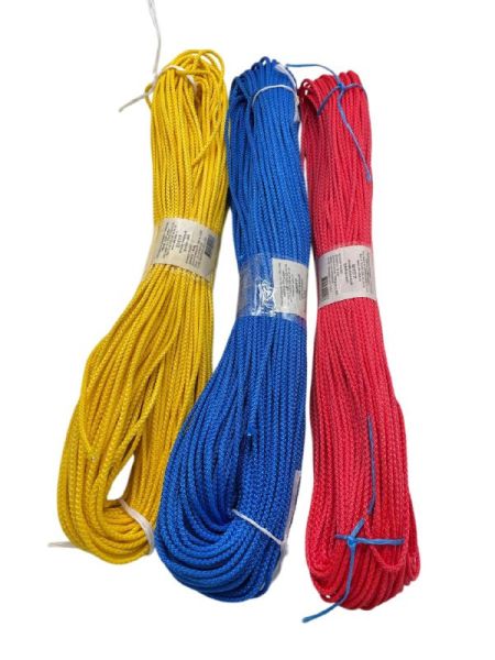 Веревка 100м/4мм цветная  полипропиленовая (20) (15c003)