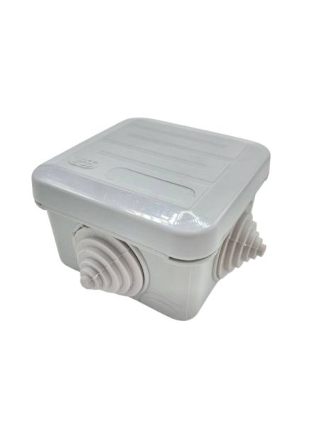 Короб. распаяч.ОП 70*70*40 мм IP55 4 вход.серая LX(150) квад.