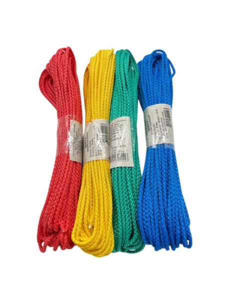 Веревка 20м/3мм цветная  полипропиленовая (200)