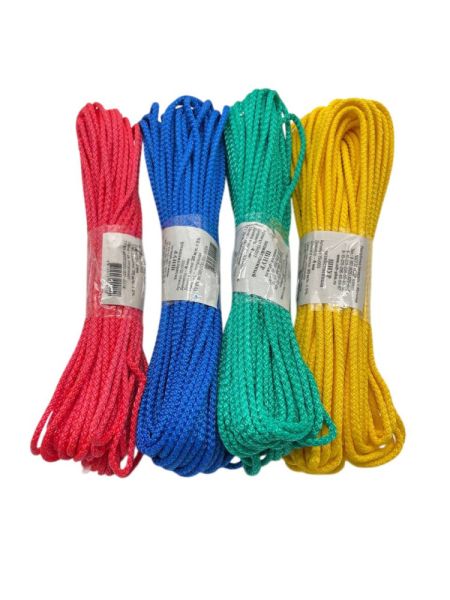 Веревка 20м/4мм цветная  полипропиленовая (100) (15c003)