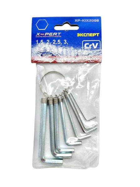 Набор шестигранников в пакете ХР 8 предм.(240)	11769