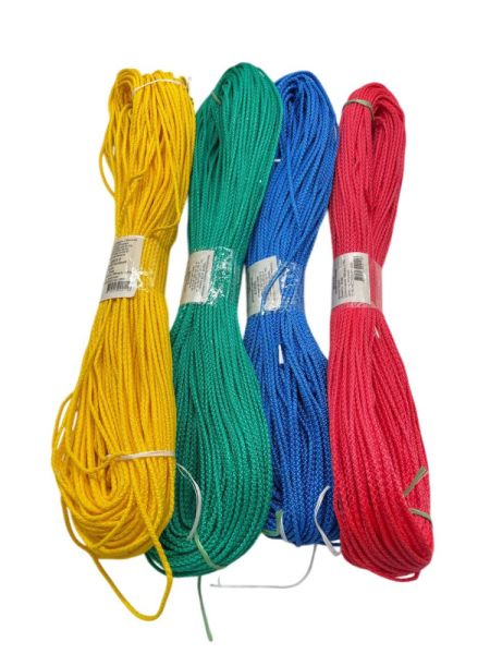Веревка 100м/3мм цветная  полипропиленовая (20) (15c002)