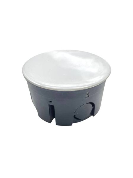 Короб СП разветв.круглая с крышкой 70*40 мм IP40 (240)