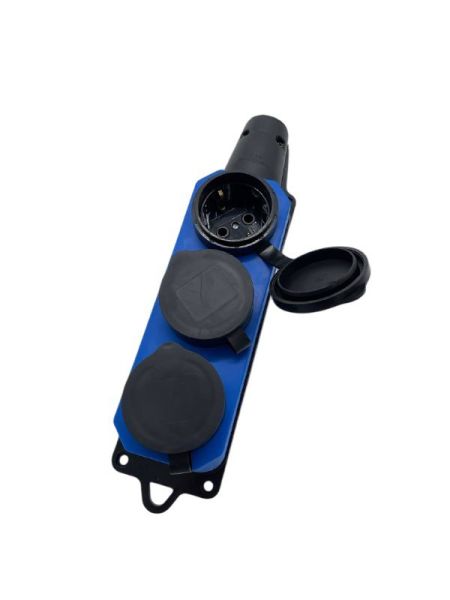 Колодка Rubber Blue розеточная 3 гнезда переносная (10/50)