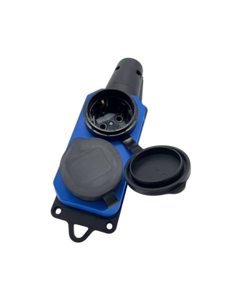 Колодка Rubber Blue розеточная 2 гнезда переносная (10/50)