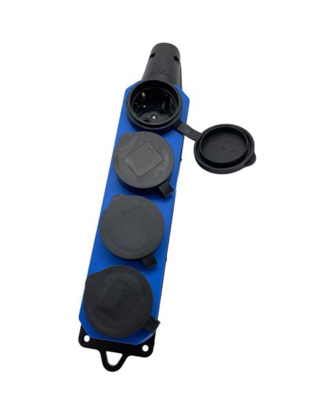 Колодка Rubber Blue розеточная 4 гнезда переносная (10/50)